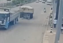 Thai pedestrian injured after runaway trailer smashes into footpath | Thaiger