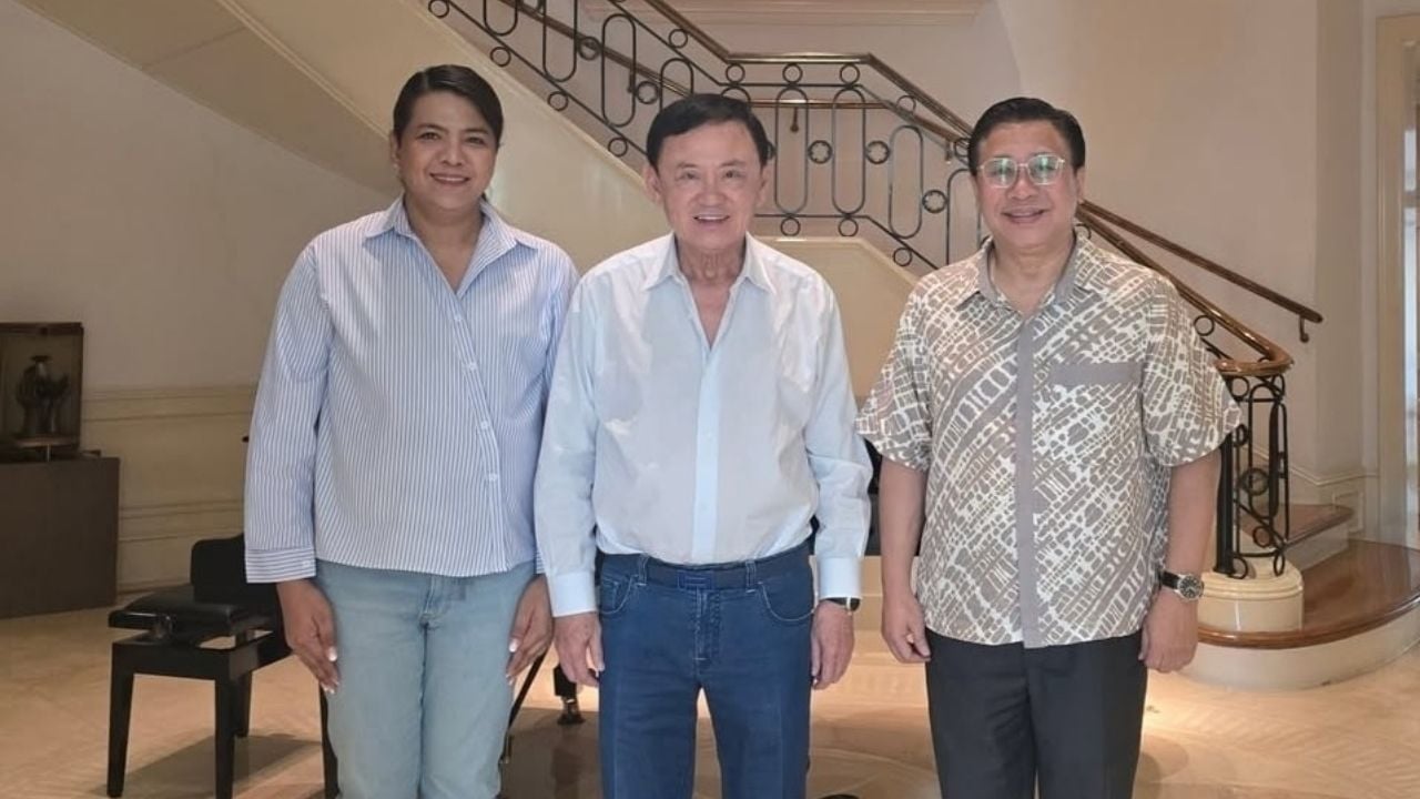 Jakrapob Penkair and Thaksin Shinawatra