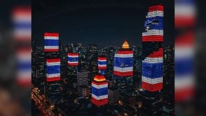 Thai flag raised across Thailand to boost morale of soldiers at border | Thaiger