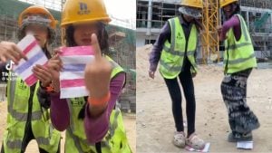 2 Cambodian women wanted after viral video of trampling Thai flag | Thaiger