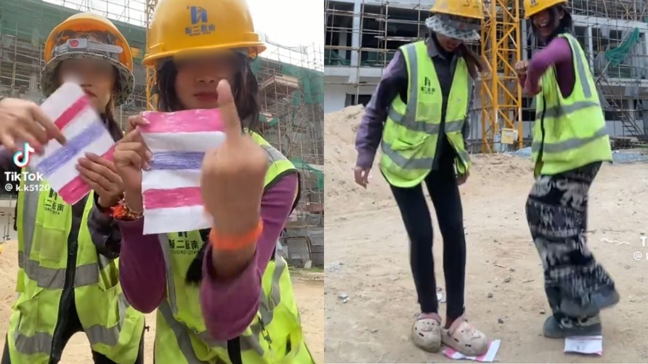 2 Cambodian women wanted after viral video of trampling Thai flag | Thaiger