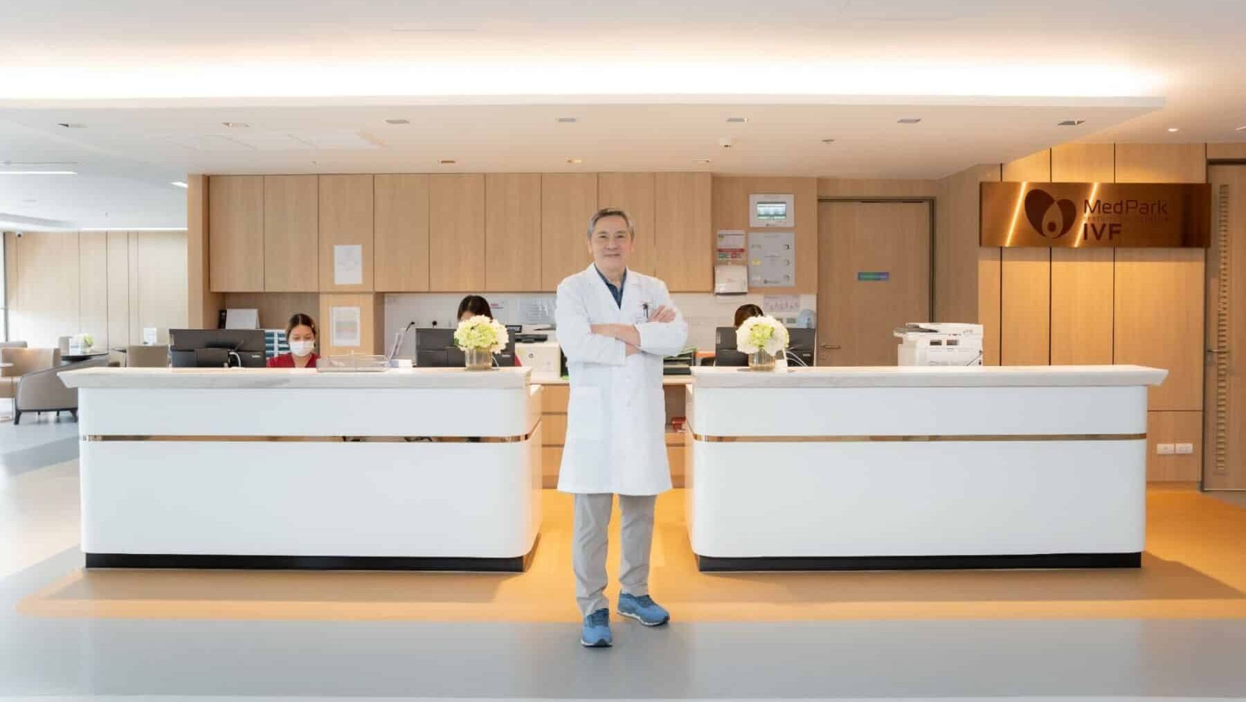 Dr Viwat at the IVF clinic of MedPark Hospital Bangkok
