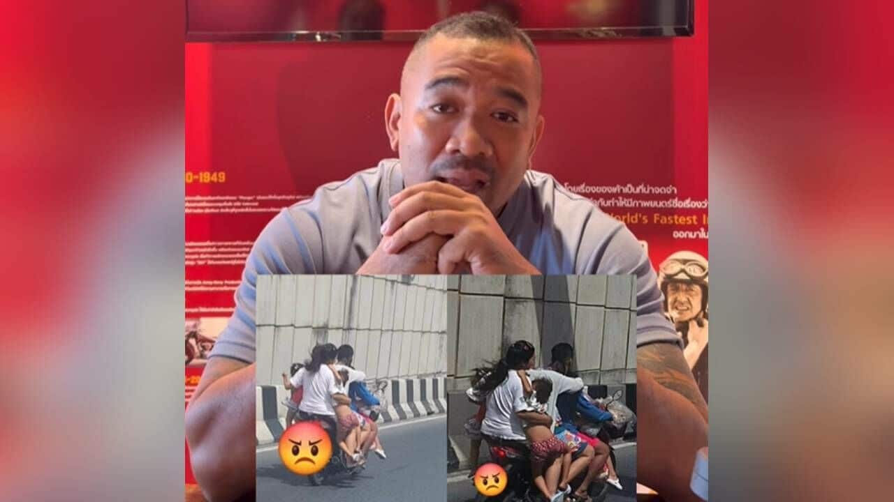 Burmese family apologises after being caught riding motorcycle with 7 family members