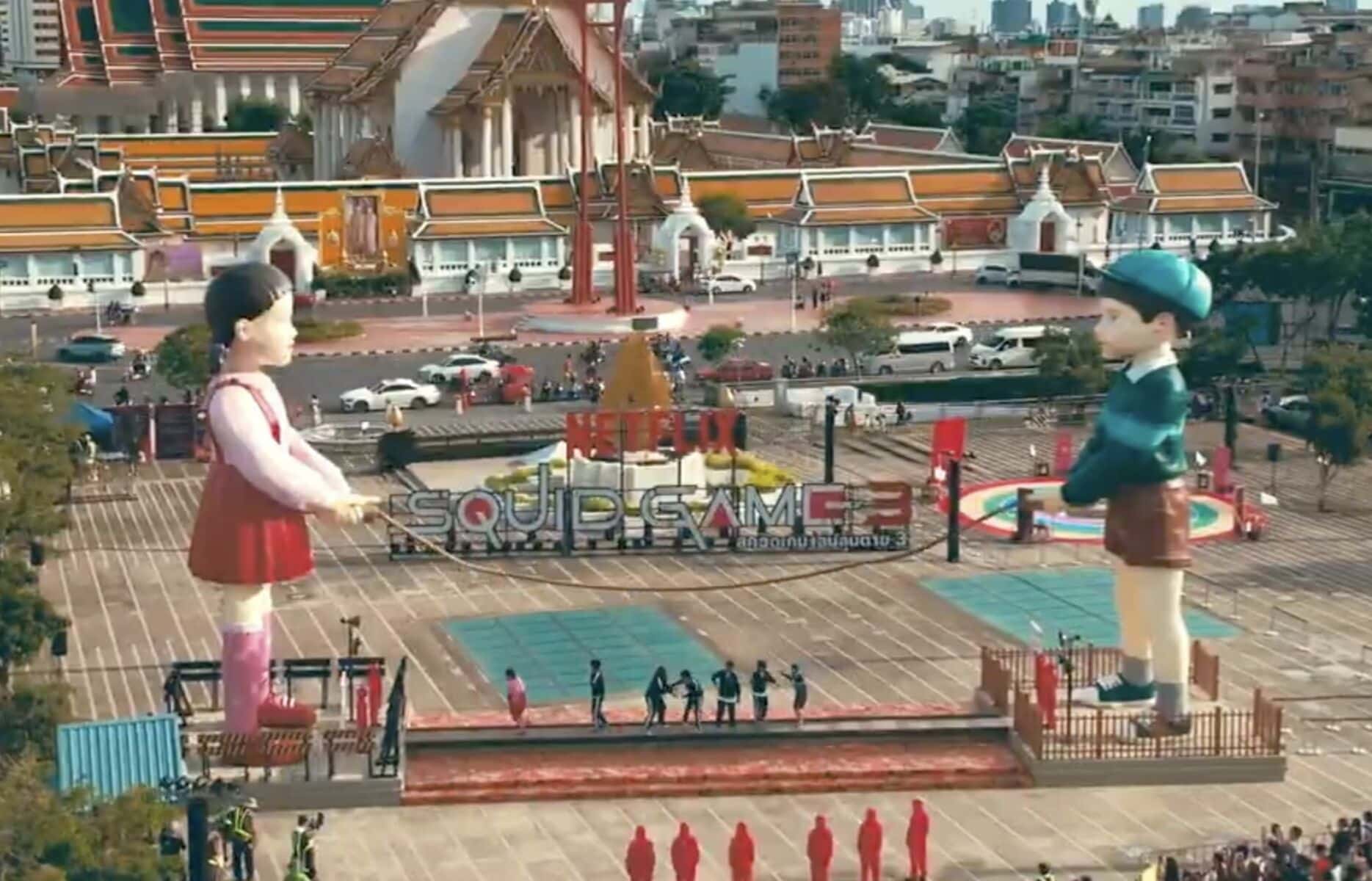 Squid Game Jump Rope at Lan Khon Mueang