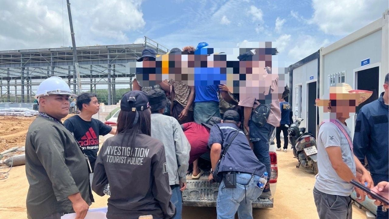 Rayong visa scam busted as 34 illegal workers nabbed on site | Thaiger