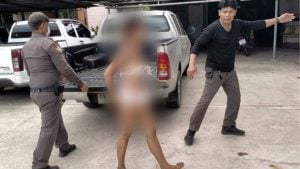 Topless woman rescued on Pattaya street in distress drama | Thaiger