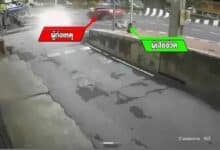 Bangkok Mini Cooper driver flees motorcycle hit-and-run, 1 dead (video)