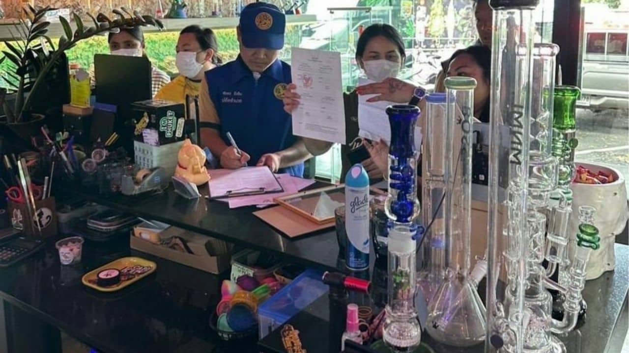 7 Phuket cannabis shops shut down in crackdown blitz