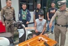 Thai man rides naked with dildos strapped to bike in Chiang Mai