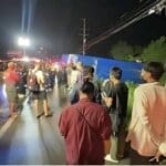 Rainy horror: Phuket-bound tour bus topples in ‘killer curve’ crash | Thaiger