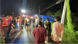Rainy horror: Phuket-bound tour bus topples in ‘killer curve’ crash