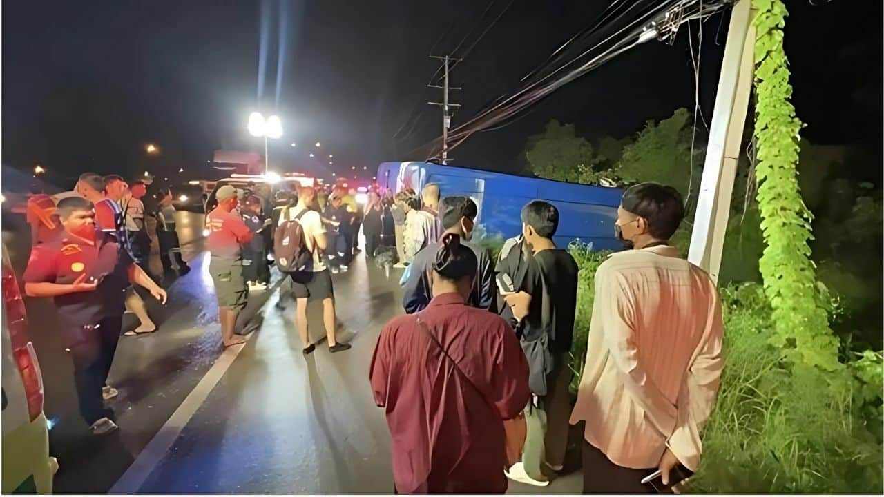 Rainy horror: Phuket-bound tour bus topples in ‘killer curve’ crash