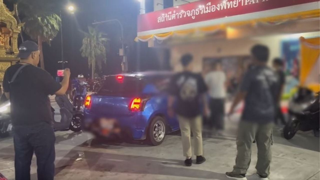 Pattaya motorbike gang traps delivery driver in midnight road rage (video) | Thaiger