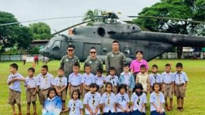 RTAF helicopter makes emergency landing on school field