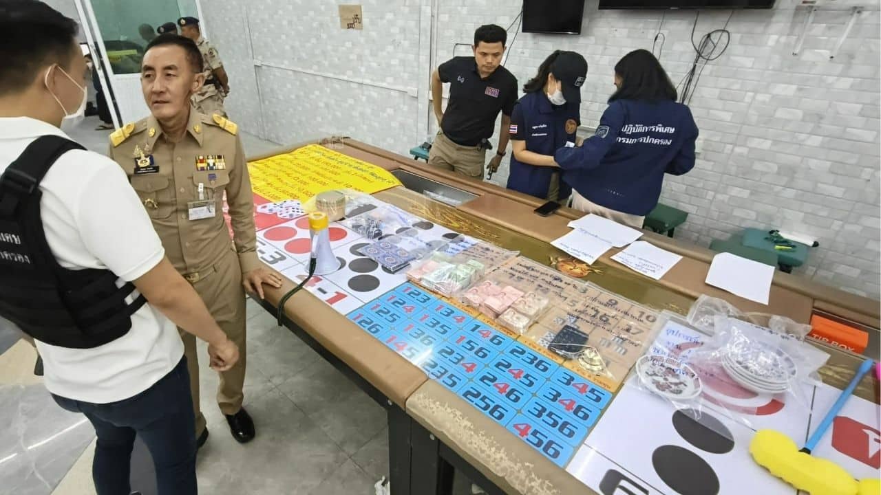 Gamblers flee in panic as Bangkok casino busted in dramatic raid