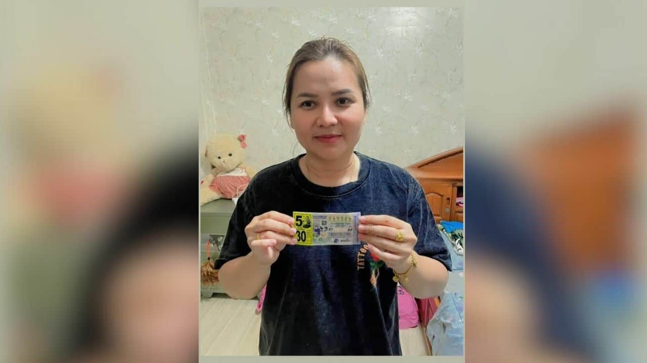 Chai Nat woman wins big with 30 million baht lottery jackpot