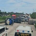 Driver dozes off: 18-wheeler chaos clogs Chon Buri highway | Thaiger