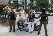 Pattaya cops rescue Russians with highway bike push