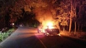 Narathiwat unrest: suspicious sedan fire follows explosion