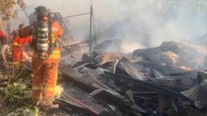 Fire in Hat Yai destroys five houses, no injuries reported