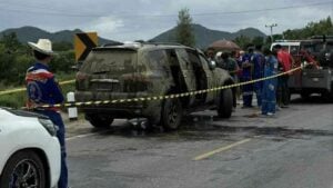 Missing woman’s body found in car in Kanchanaburi canal