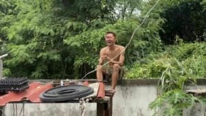 Man in Sattahip detained after cannabis-induced hallucinations