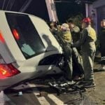 Driver crashes into pole on Bang Kruai-Sai Noi Road | Thaiger