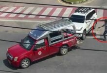 Trigger-nometry: Songthaew driver goes ballistic in Thai traffic tiff