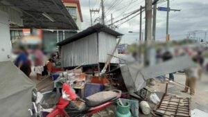 Crash test dim-sum! Car ploughs into Thai eatery in Pattaya, 2 injured | Thaiger