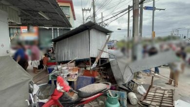 Crash test dim-sum! Car ploughs into Thai eatery in Pattaya, 2 injured | Thaiger