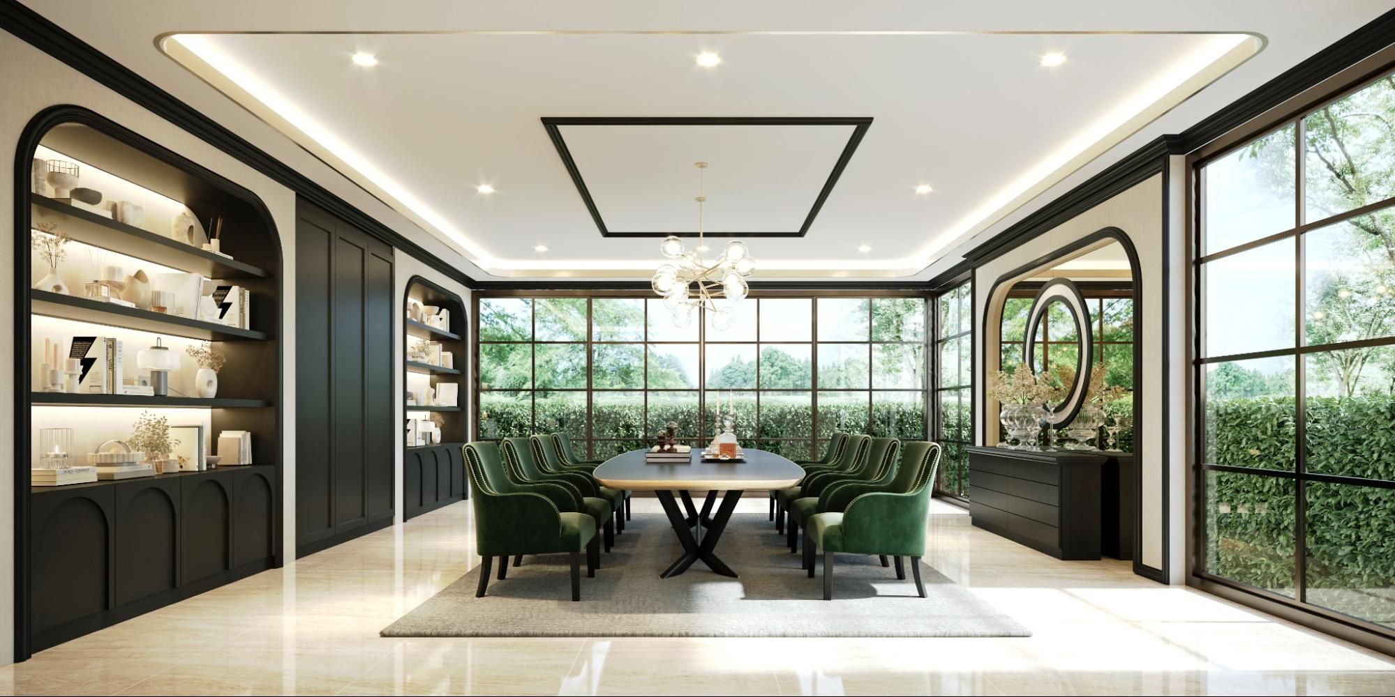 The meeting room on the first floor of 8 Atelier Residence