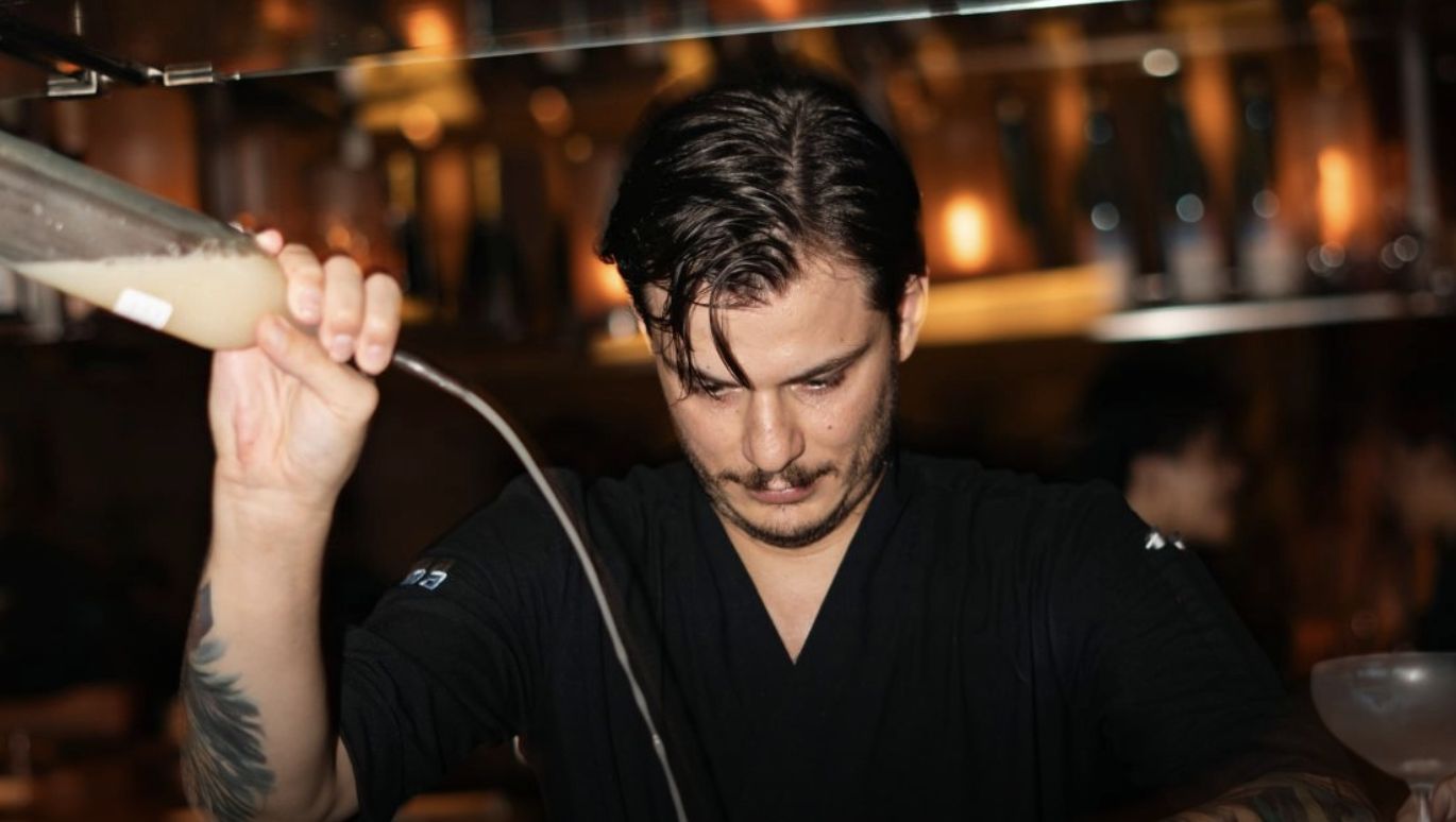 A bartender at Zuma Bangkok