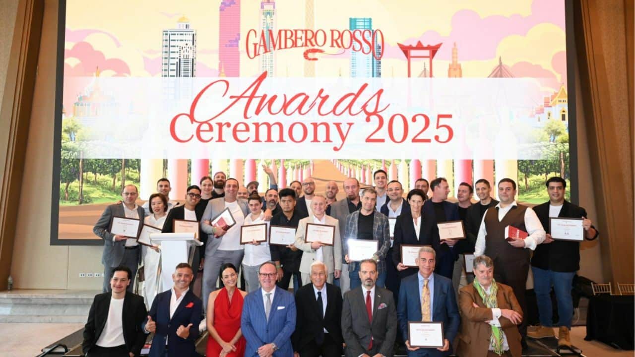 Recipiants of the awards of the Gambero Rosso Awards Ceremony 2025