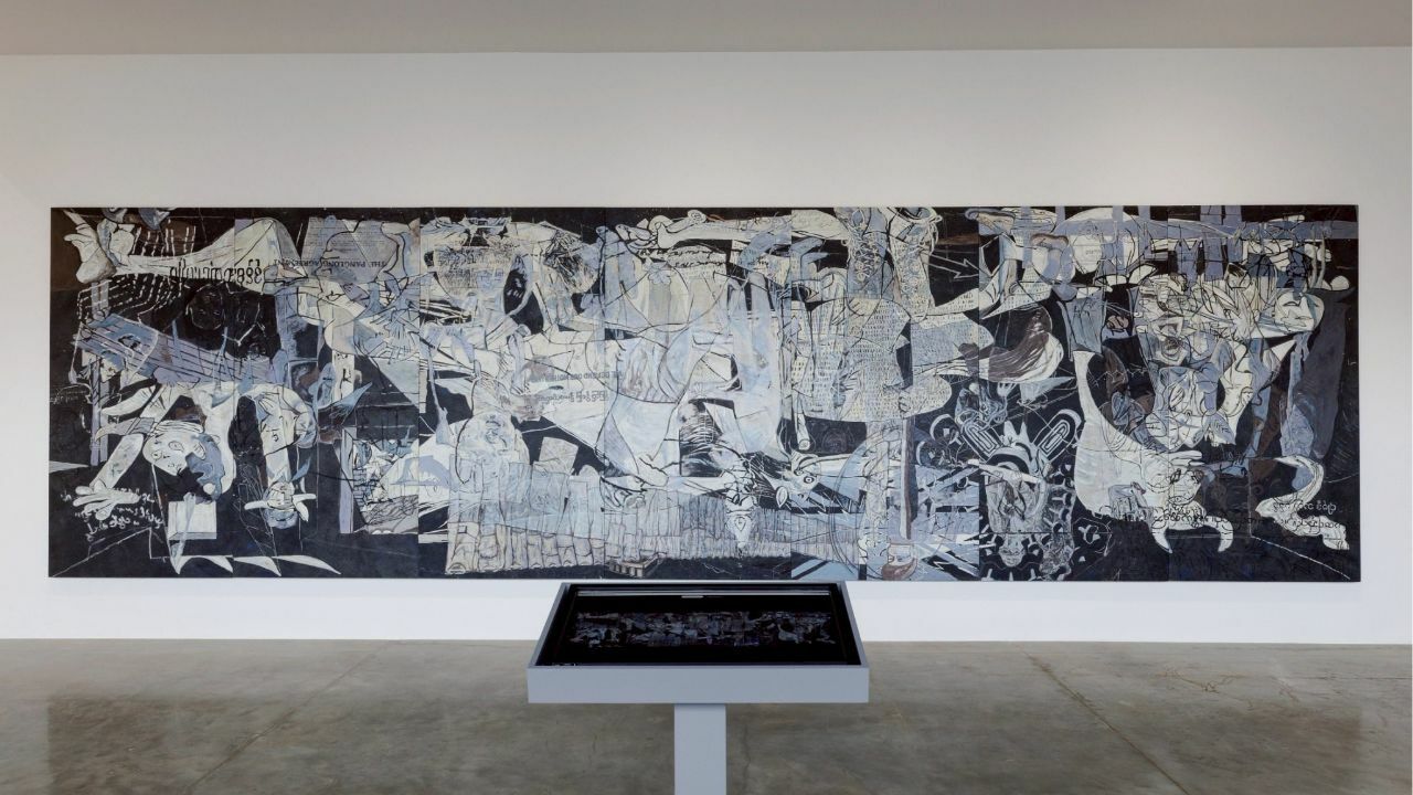 An artwork exhibition at the Maiiam Contemporary Art Museum