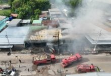 Tyred and fired! Pattaya garage inferno erupts after fuel blunder