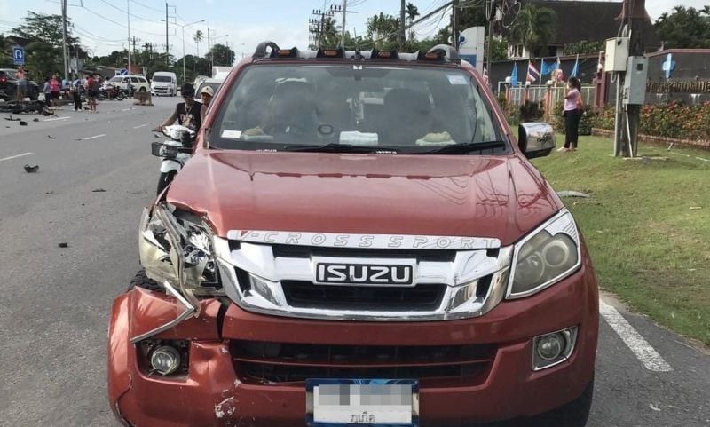 Speeding pickup kills biker in deadly Phang Nga U-turn crash | News by Thaiger