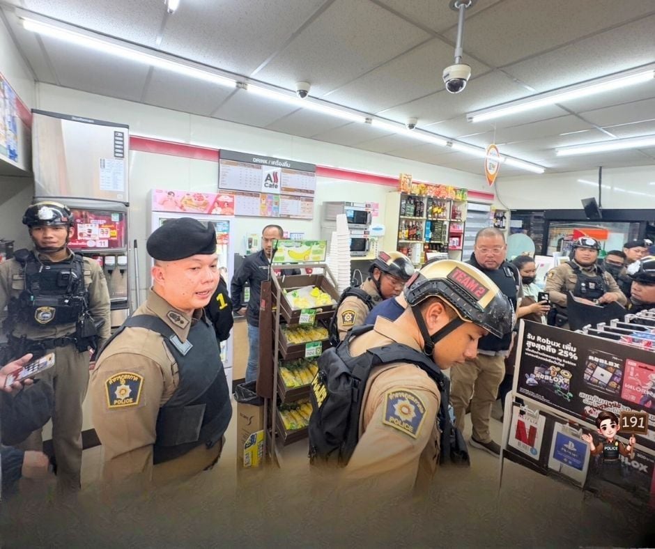 Chinese man surrenders after armed standoff in Pattaya store | News by Thaiger