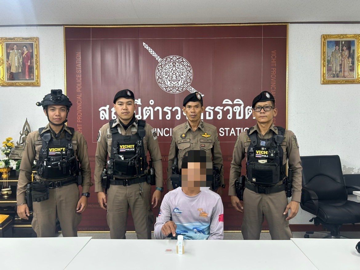 Phuket man busted with meth after riding into police checkpoint | News by Thaiger
