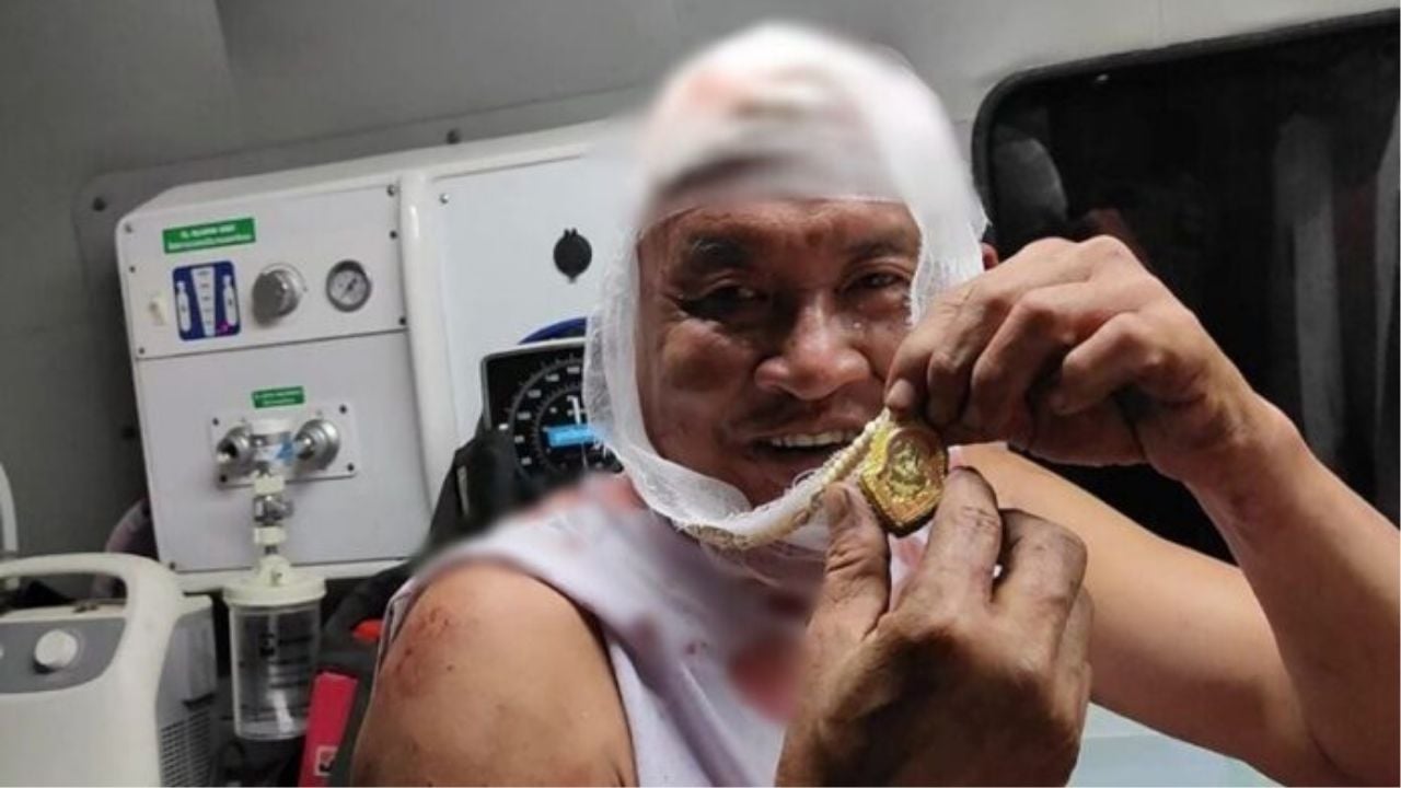 Former traffic officer survives horrific crash thanks to amulet | Thaiger