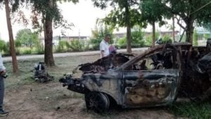 Burned car with skeleton found at Khao Khom Ma cliff | Thaiger