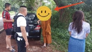 Monk found in suspicious car with woman in Sakon Nakhon | Thaiger