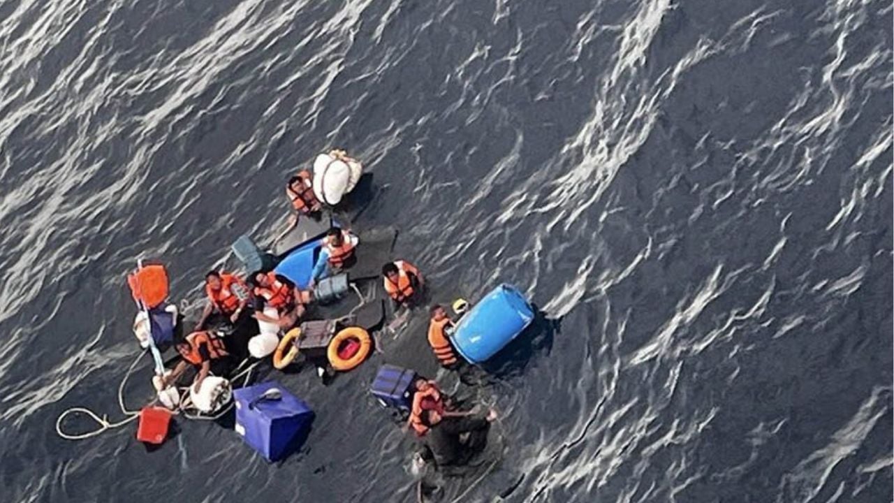 Thai navy rescues nine after fishing boat capsizes near Phuket | Thaiger