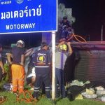 Pickup truck crash in Pattaya scatters meatballs on road | Thaiger