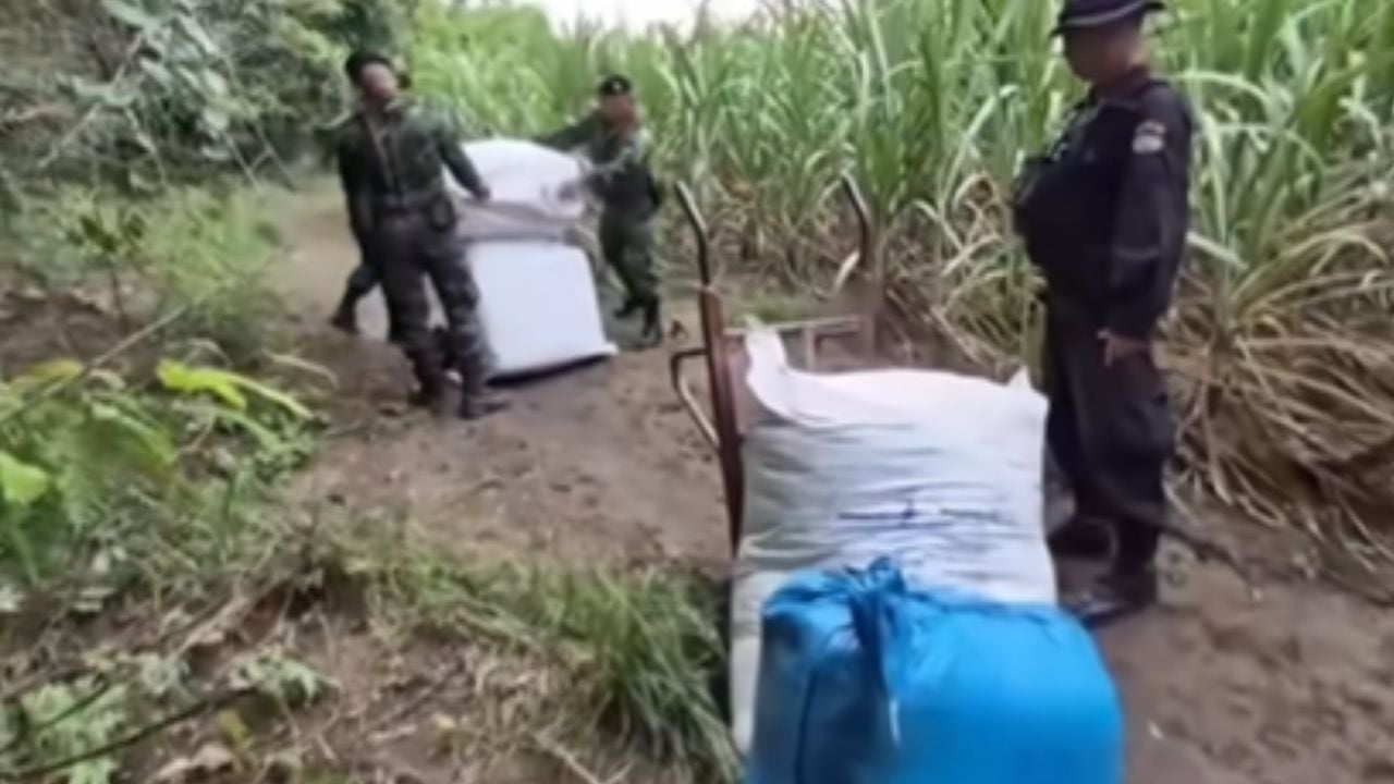Предотвращение контрабанды тайских товаров на границе с Камбоджей (видео)