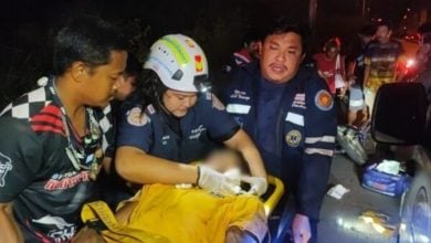 Laotian man survives horrific motorcycle accident in Chachoengsao | Thaiger