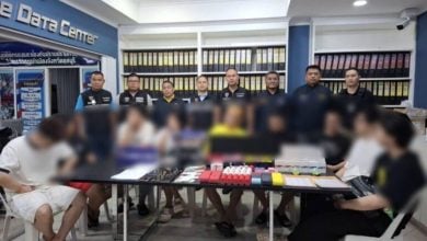 Chon Buri police bust illegal poker den, arrest nine foreigners | Thaiger