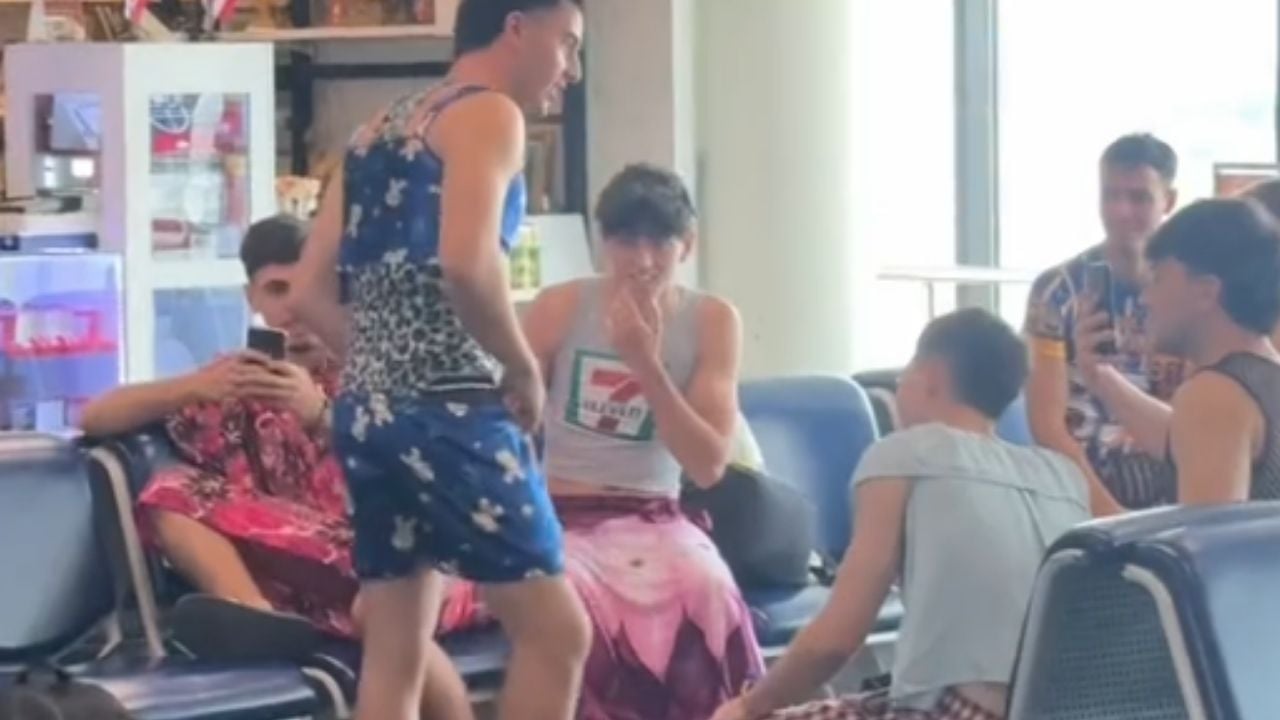 Foreign tourists go viral for clothes swap challenge at Phuket airport | Thaiger