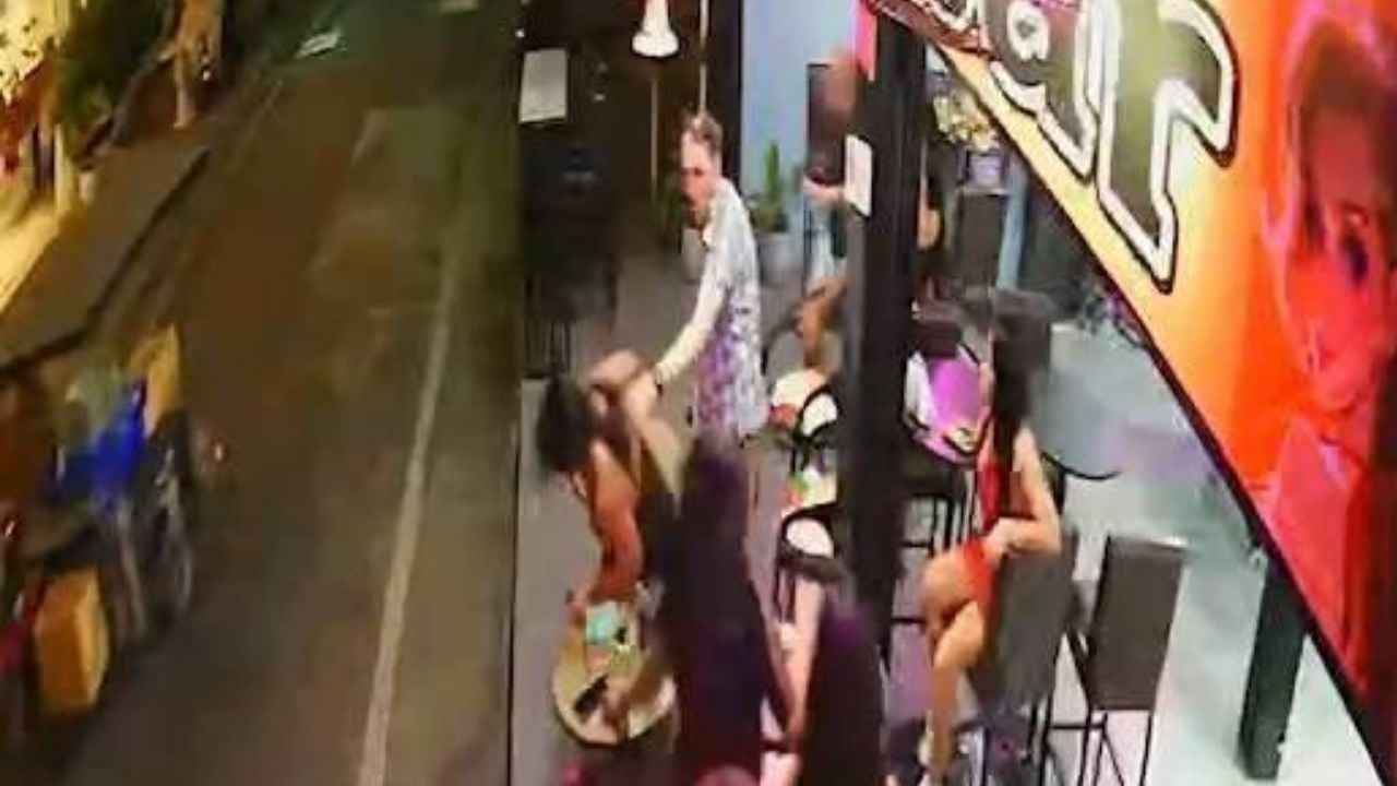 British man slaps Pattaya bar girl ended up injured