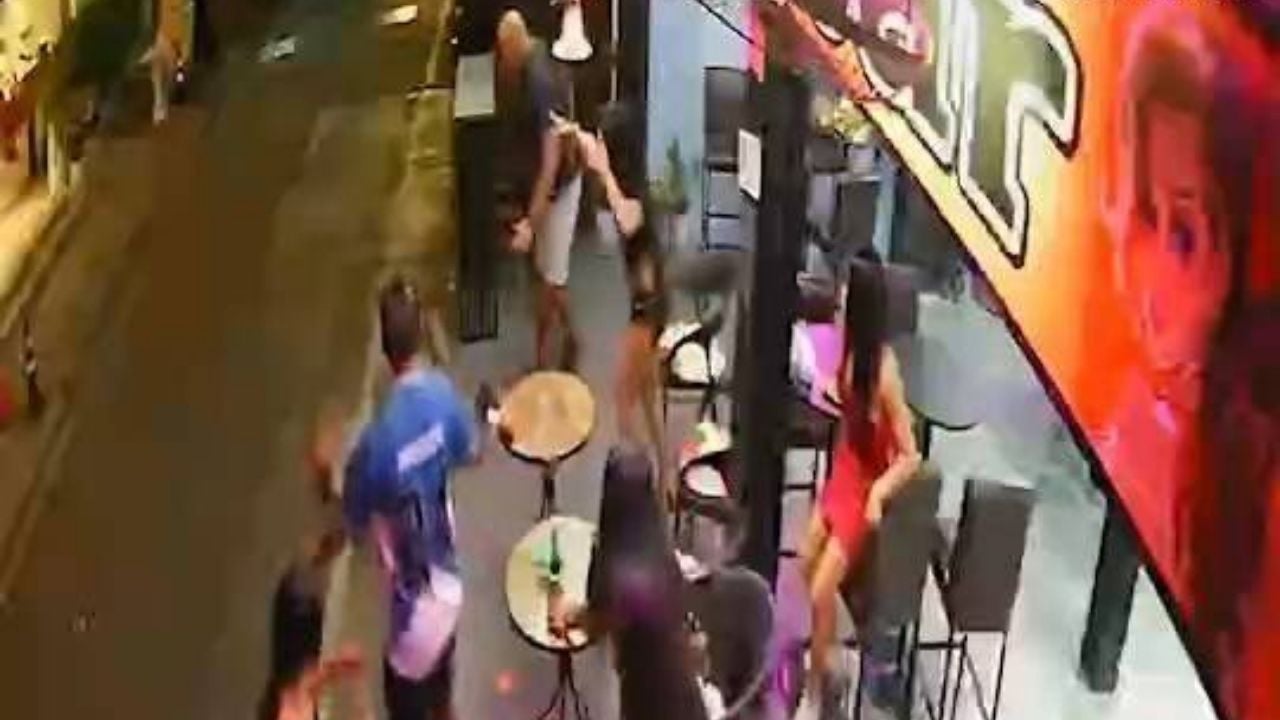 American man beats up British man for slapping Pattaya bar girl