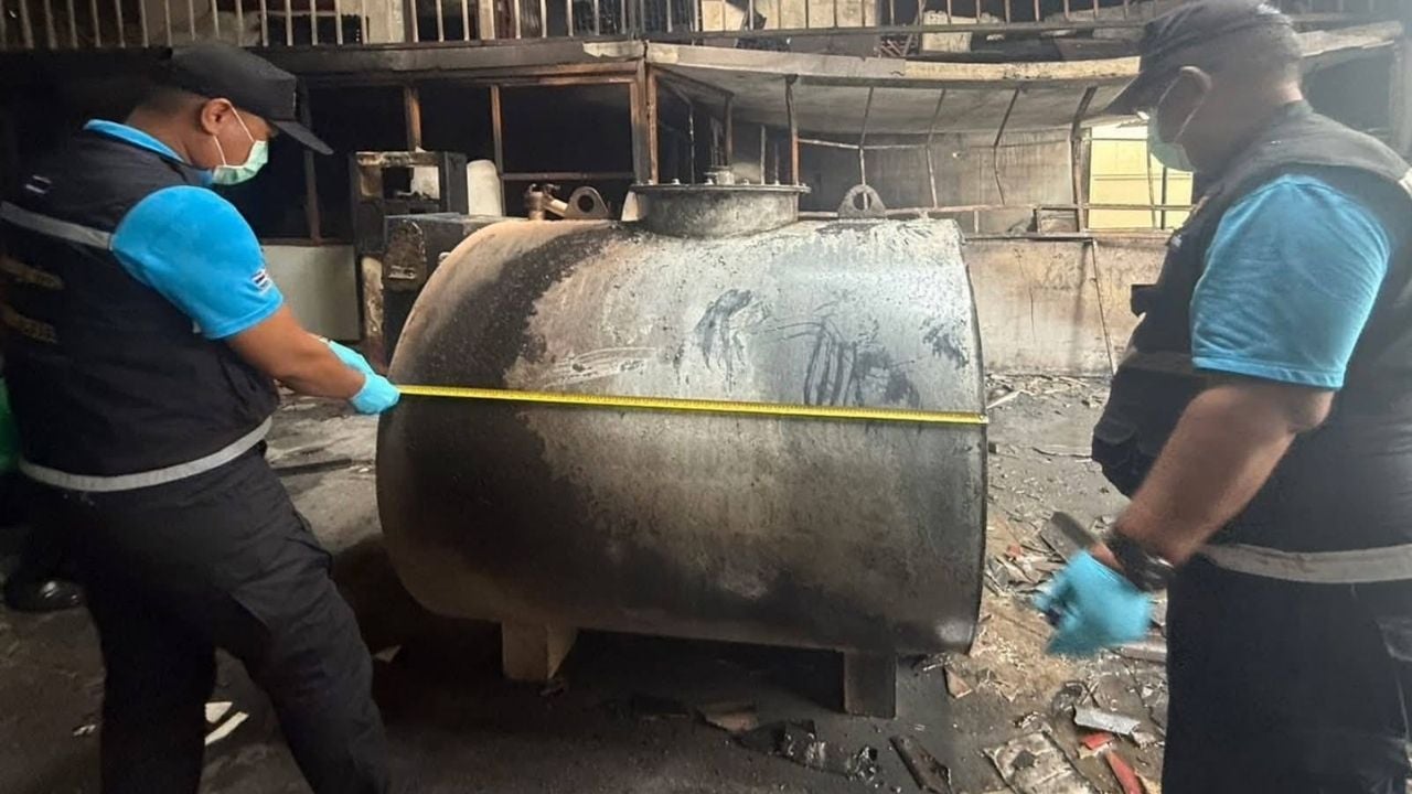 Factory explosion kills Thai worker, leaving his pregnant wife strended